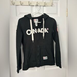 Black Canada Olympic Full-Zip Hoodie